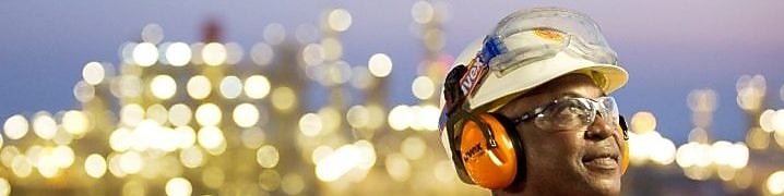 Employee at GTL plant