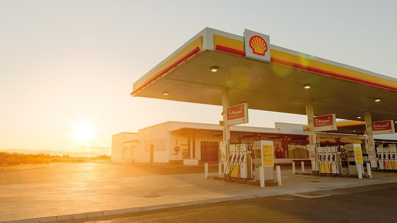 Shell service stations