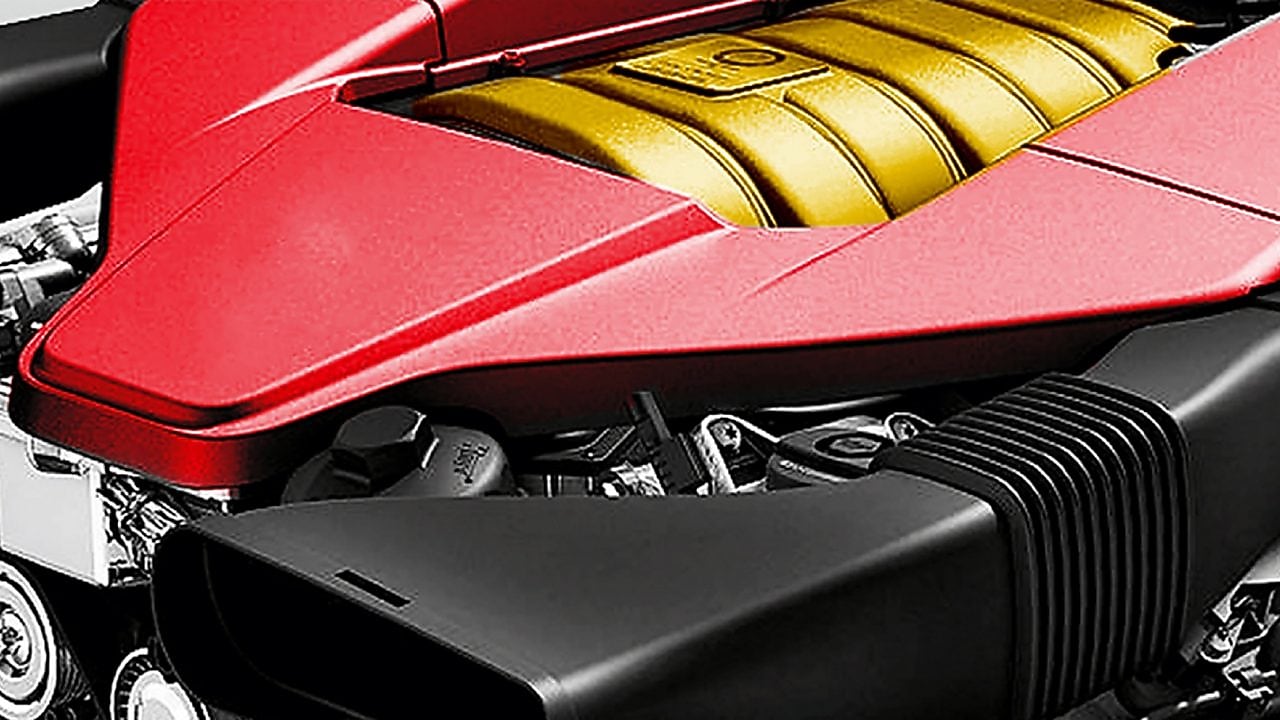 Graphic representation of an engine’s internal components, illustrating the role of quality fuel in engine performance.