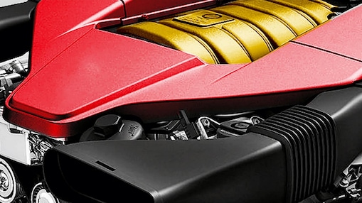 Graphic representation of an engine’s internal components, illustrating the role of quality fuel in engine performance.