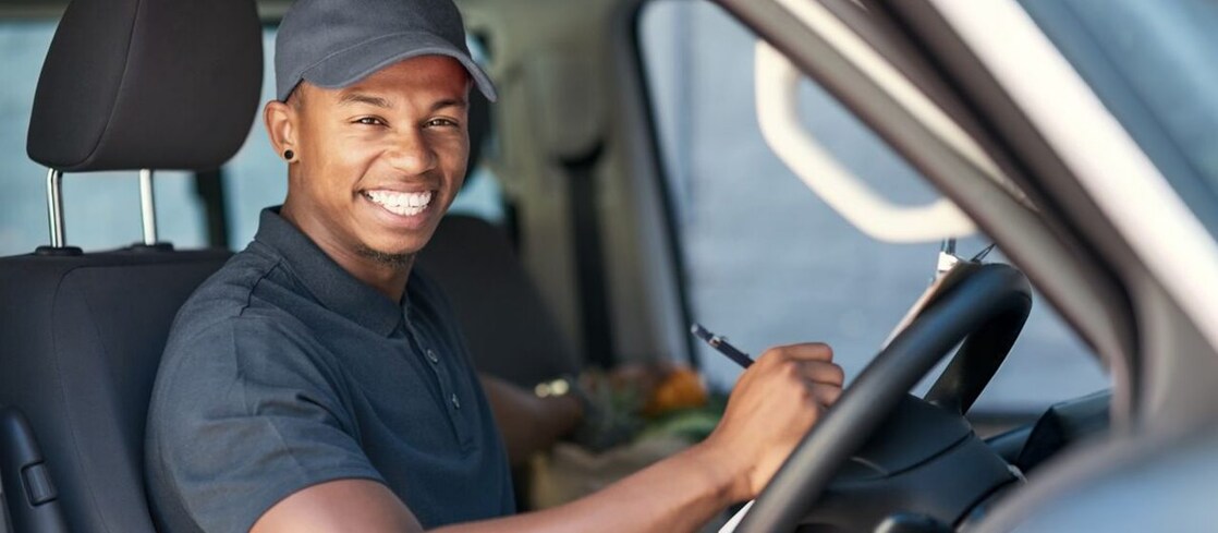 Shell Kenya driver smiling.