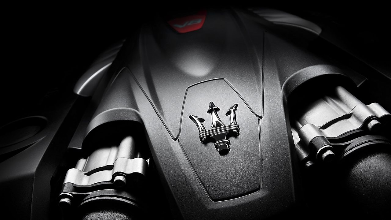 Illustration of a Maserati engine which uses Shell Helix Ultra oil with PurePlus technology