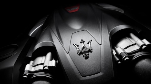 Illustration of a Maserati engine which uses Shell Helix Ultra oil with PurePlus technology