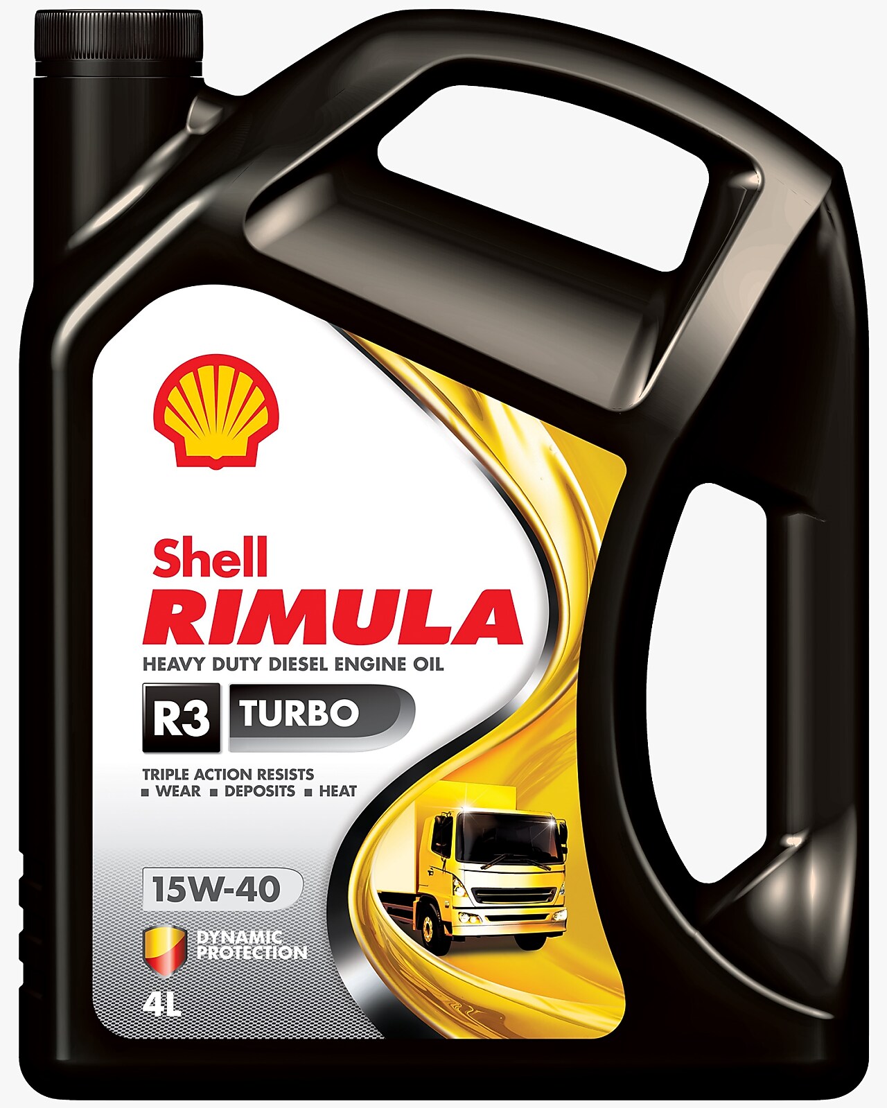 Packshot of Shell Rimula R3 Turbo 4L